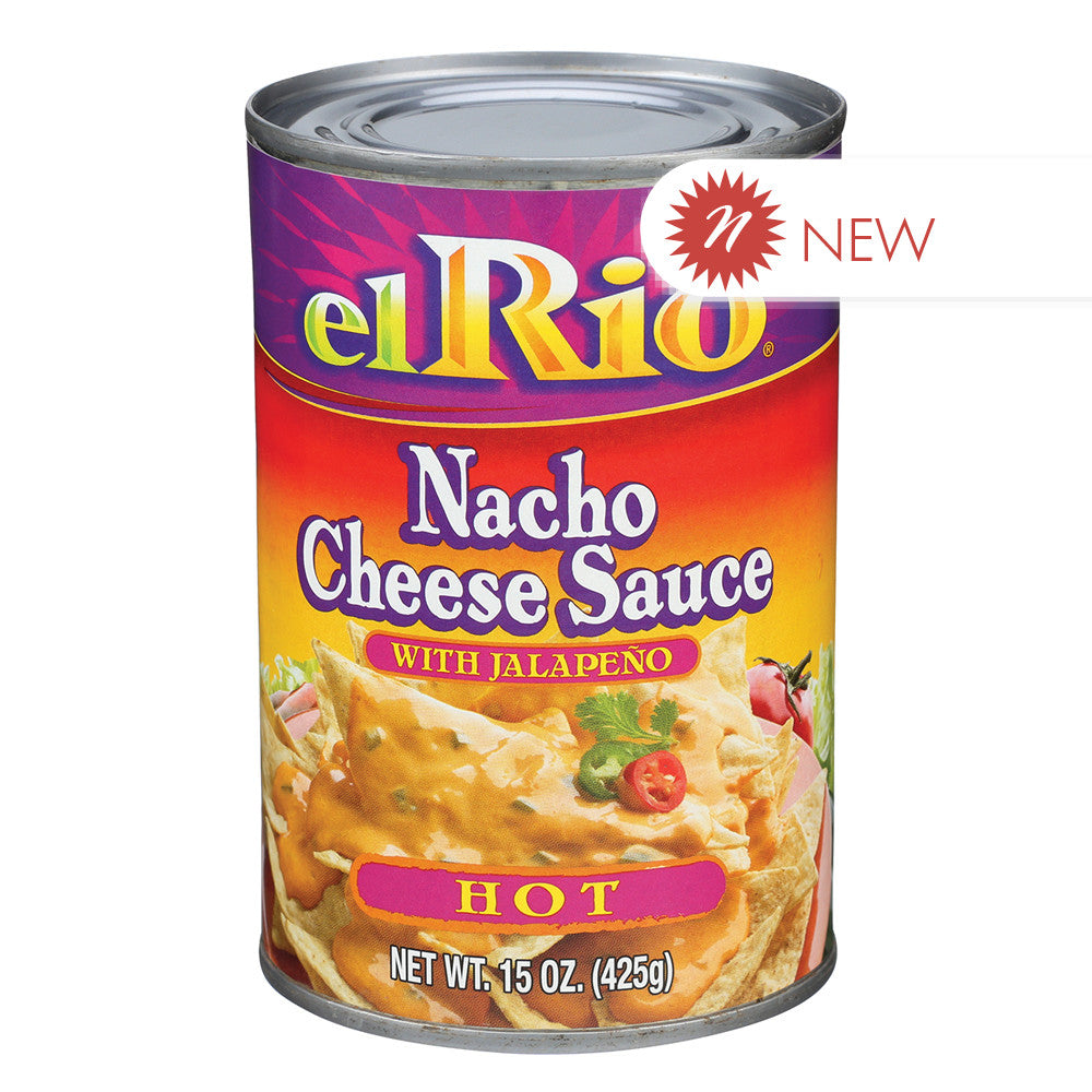 Wholesale El Rio Nacho Cheese Sauce Hot 15 Oz Can- Bulk