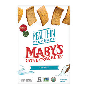 Wholesale Mary'S Gone Crackers Real Thin Sea Salt Crackers 5 Oz Box - 6ct Case Bulk