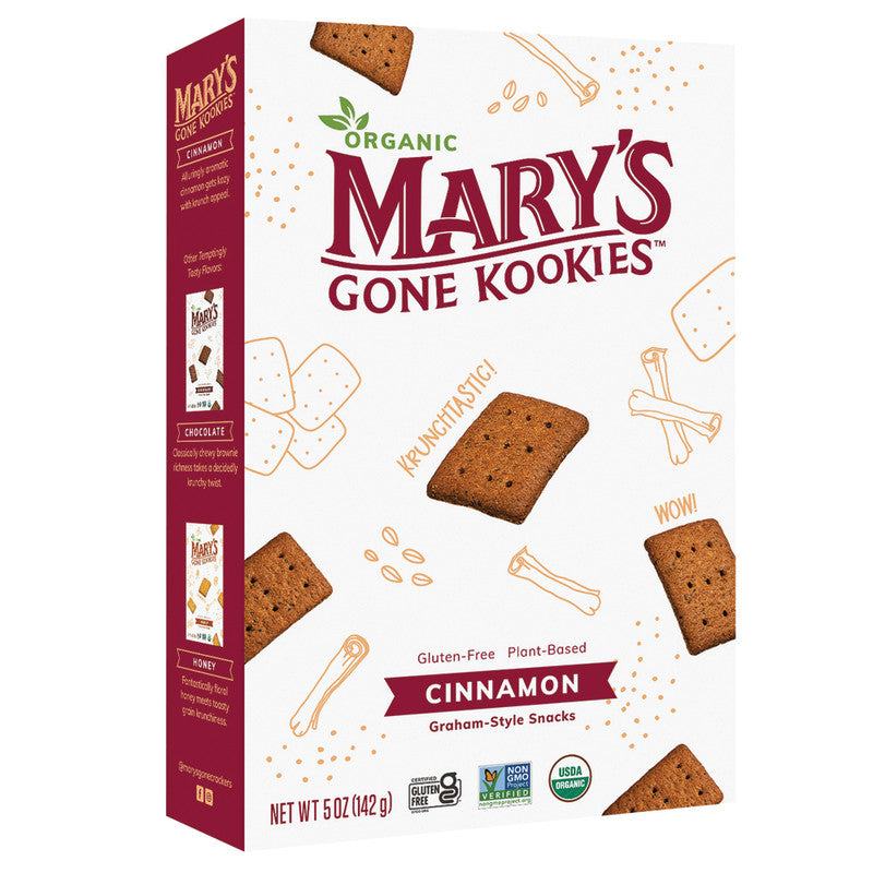 Wholesale Mary'S Gone Kookies Cinnamon Grahams 5 Oz Box - 6ct Case Bulk