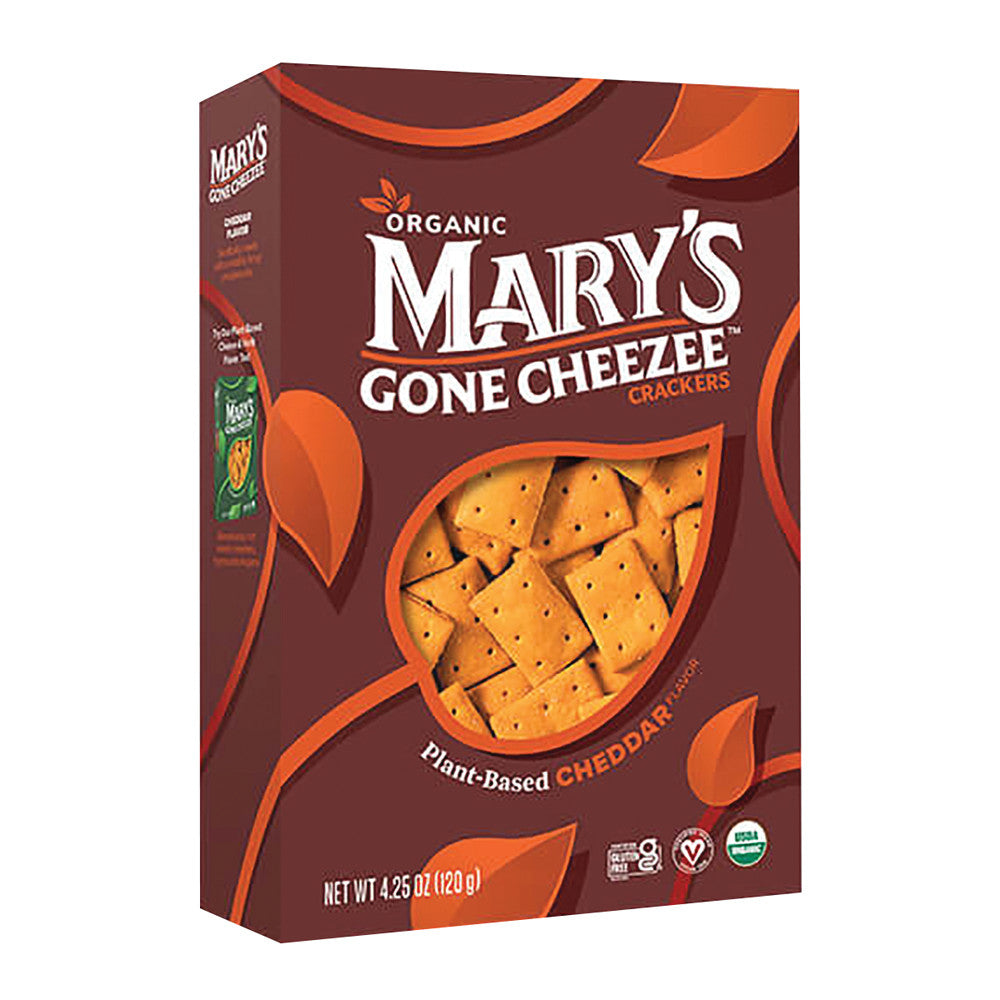 Wholesale Mary'S Gone Cheese Crackers Plant Based Cheddar 4.25 Oz Box Bulk