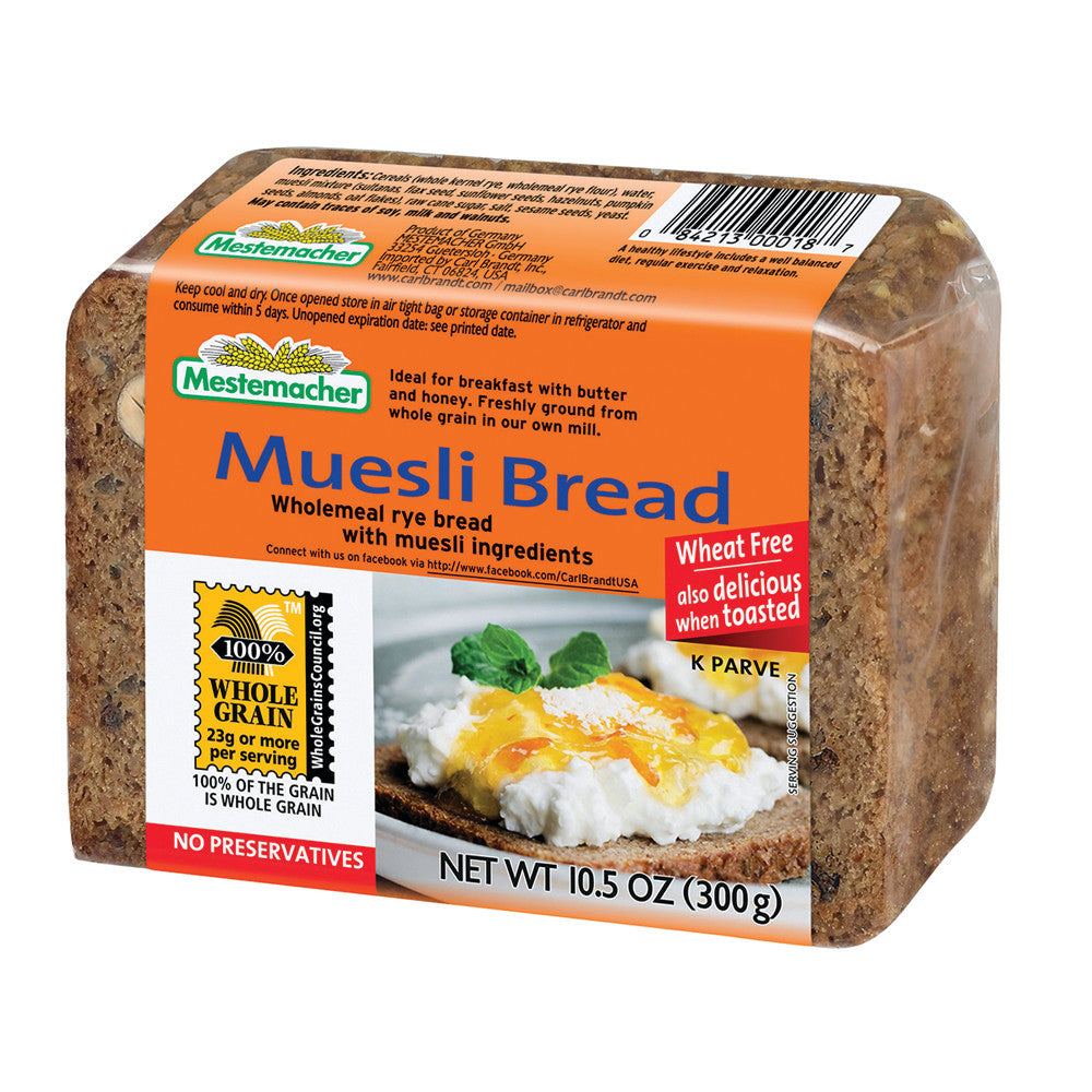 Mestemacher Muesli Bread 10.5 Oz