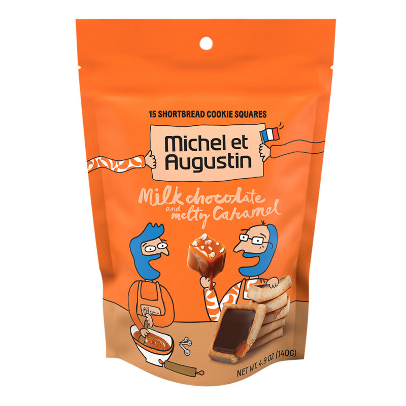 Wholesale Michel Et Augustin Milk Chocolate & Caramel 4.9 Oz Pouch Bulk