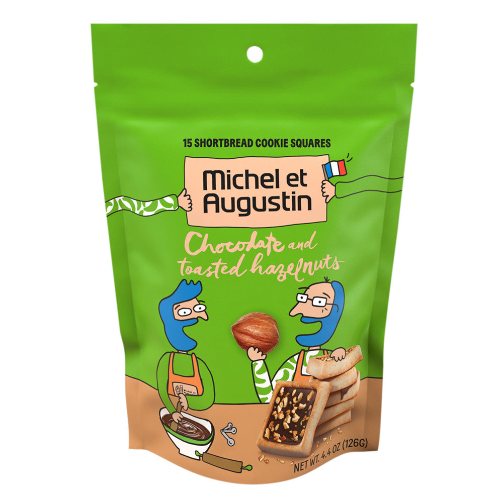 Michel Et Augustin Milk Chocolate With Hazelnut 4.4 Oz Pouch