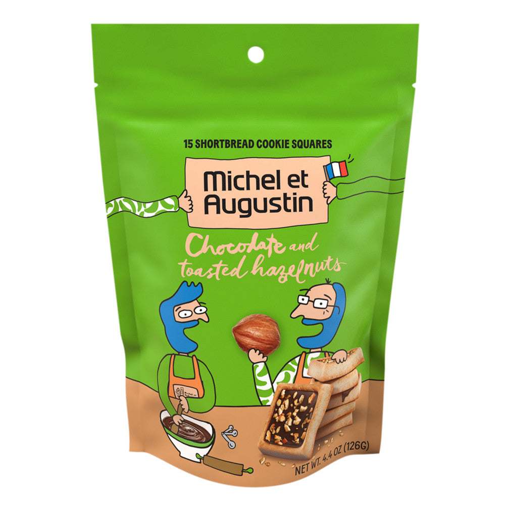 Wholesale Michel Et Augustin Milk Chocolate With Hazelnut 4.4 Oz Pouch- Bulk