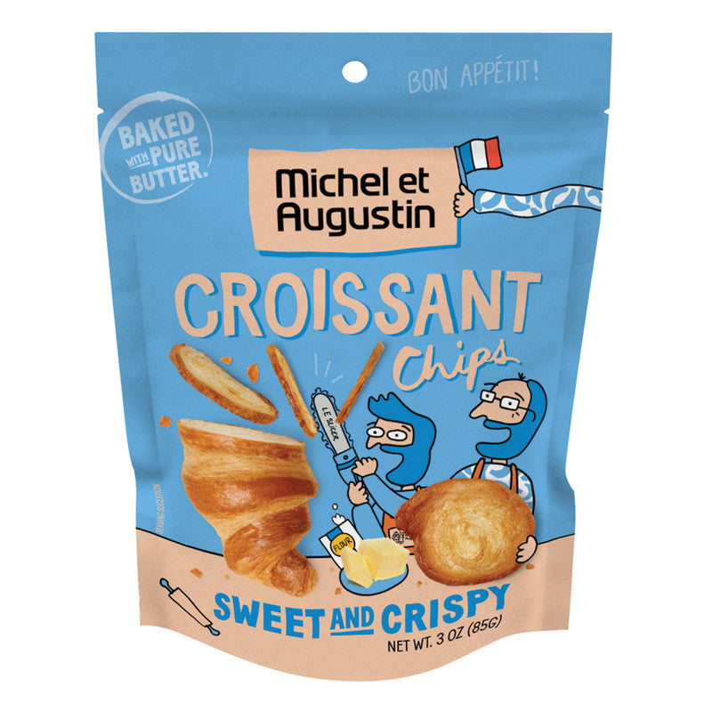 Wholesale Michel Et Augustin Croissant Chips Sweet And Crispy 3 Oz Bag - 6ct Case Bulk