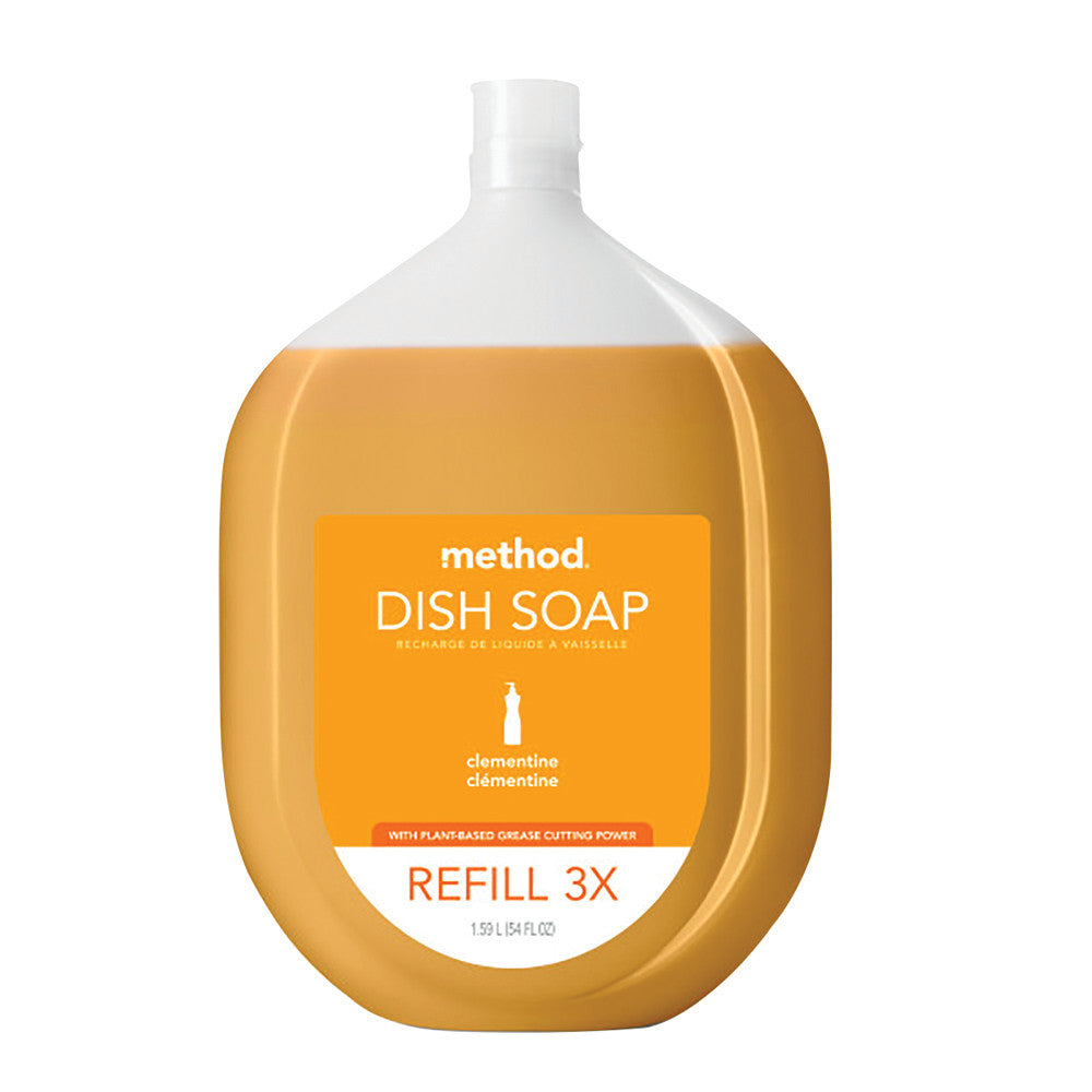 Wholesale Method Clementine Dish Soap Refills 54 Oz Jug- Bulk