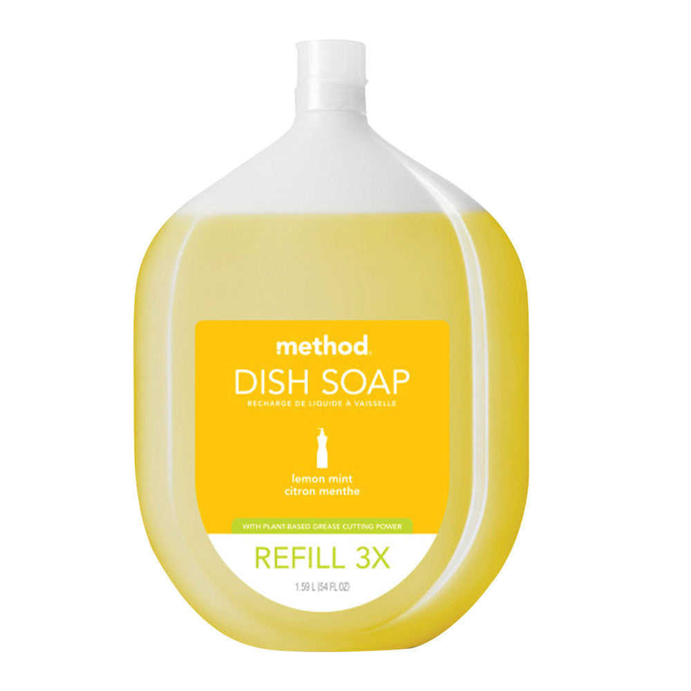 Wholesale Method Lemon Mint Dish Soap Refills 54 Oz Jug- Bulk