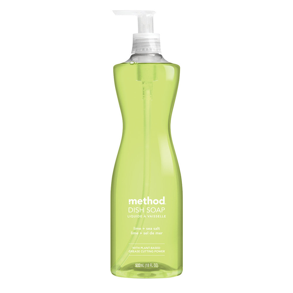 Wholesale Method Sea Salt & Lime Dish Soap 18 Oz Bottle- Bulk
