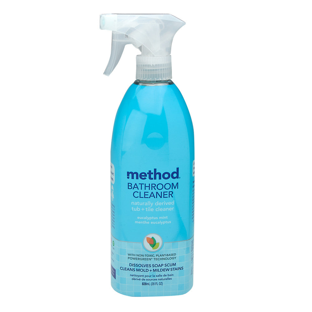 Wholesale Method Eucalyptus Mint Tub & Tile Bathroom Cleaner 28 Oz Spray Bottle- Bulk