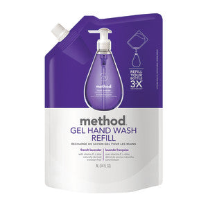 Wholesale Method French Lavender Hand Wash Gel Refill 34 Oz Bag 1ct Each- Bulk