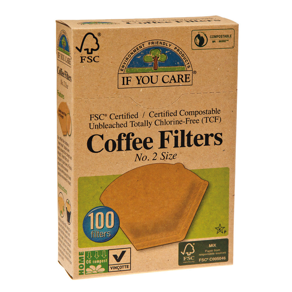 Wholesale If You Care # 2 Coffee Filters 100 Ct Box- Bulk