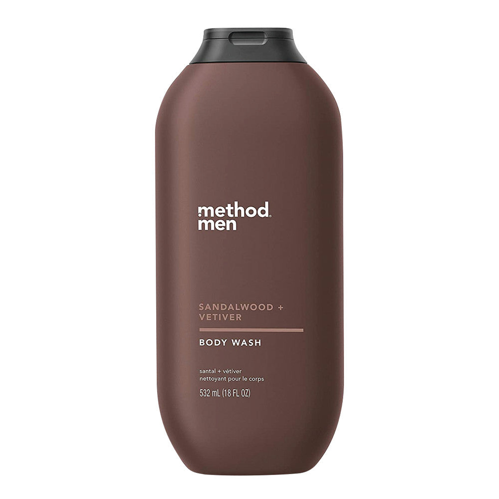 Wholesale Method Men Sandalwood Vetiver Body Wash 18 Oz Bottle- Bulk
