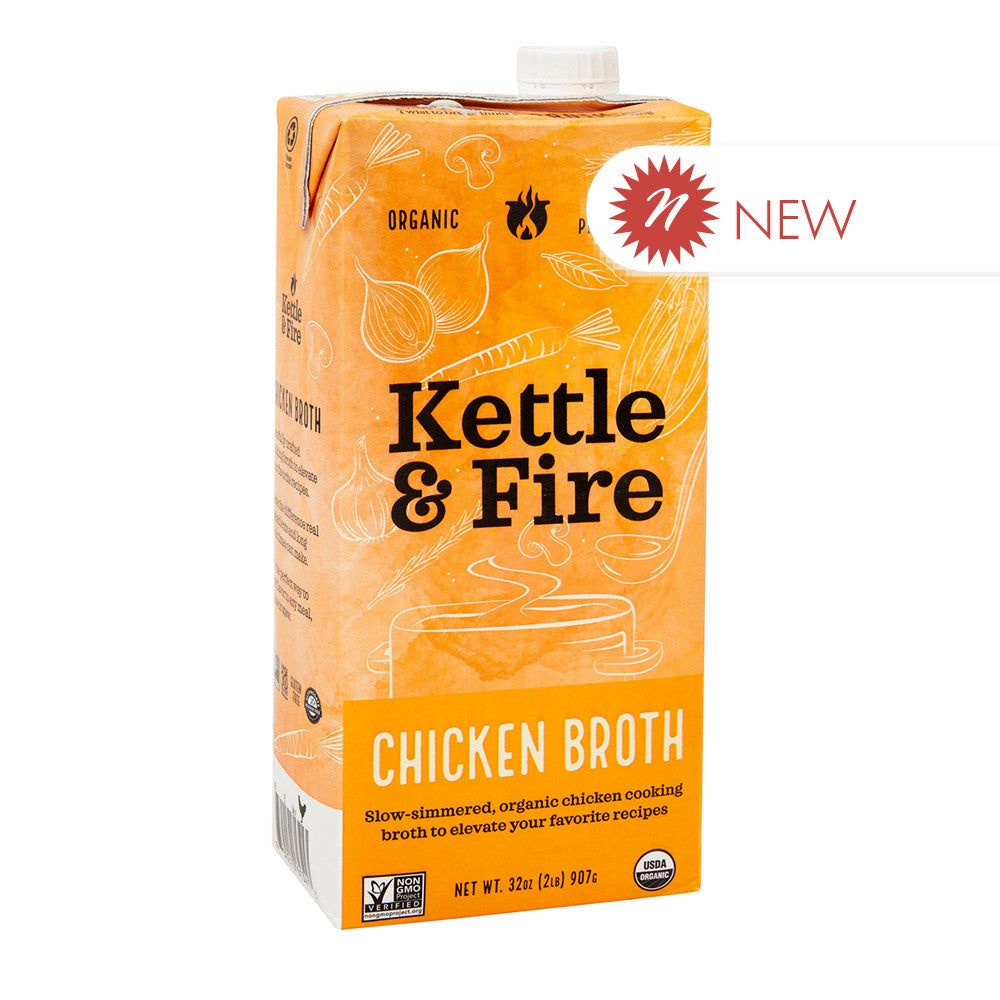 Kettle & Fire - Chicken Cooking Broth - 32Oz
