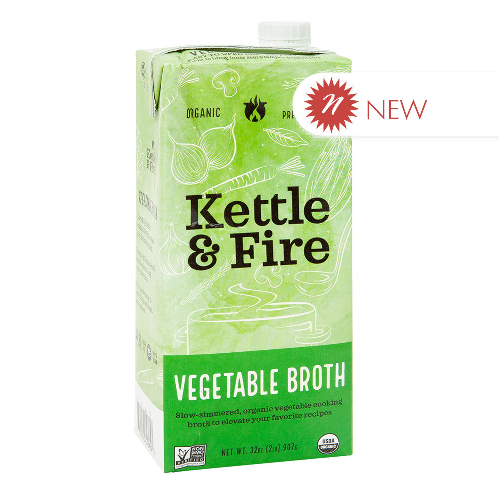 Kettle & Fire - Vegetable Cooking Broth - 32Oz