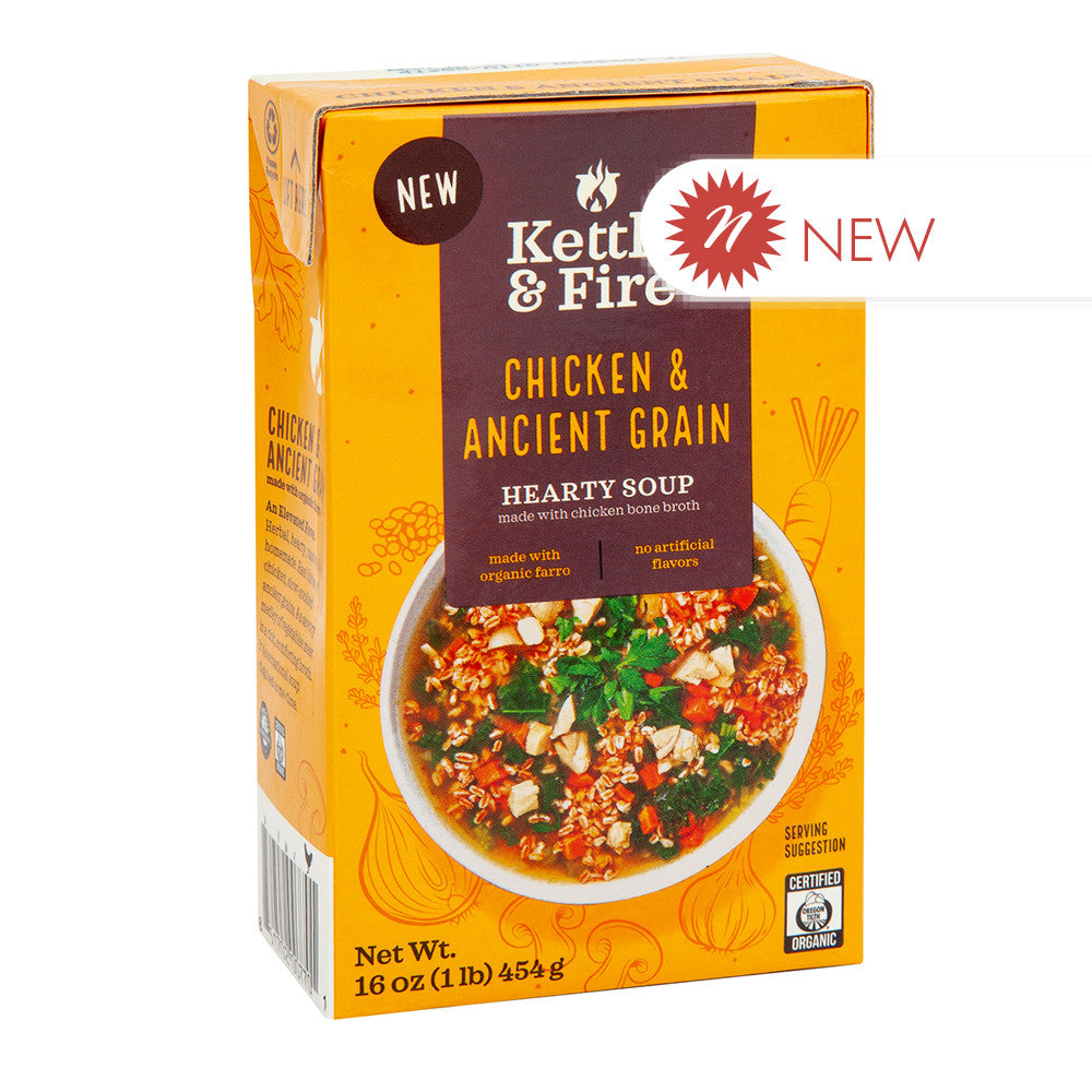 Wholesale Kettle & Fire - Chicken & Ancnt Grain Soup - 16Oz- Bulk