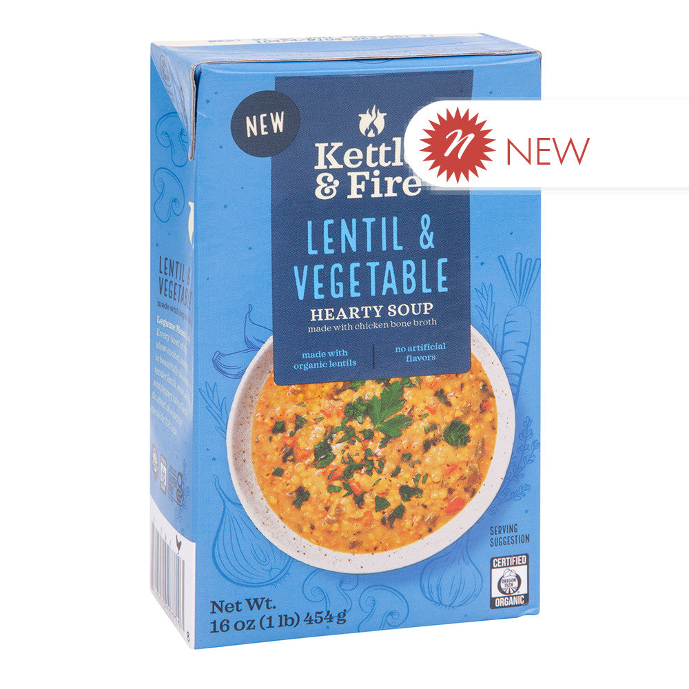 Kettle & Fire - Lentil & Vegetable Soup - 16Oz