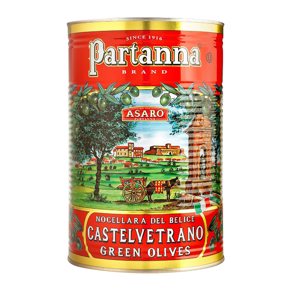Partanna Castelvetrano Green Olives 5.5 Lb Can