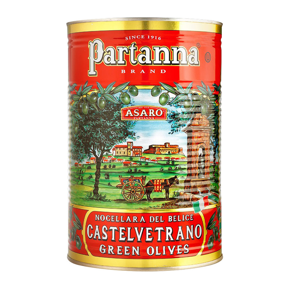 Wholesale Partanna Castelvetrano Green Olives 5.5 Lb Can- Bulk