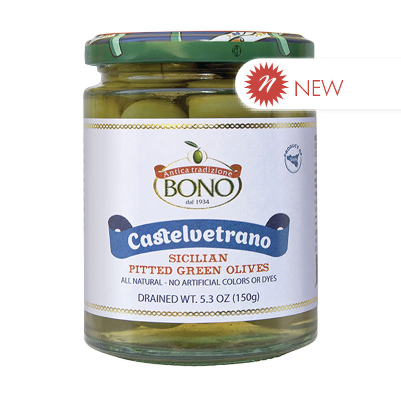 Wholesale Bono Castelvetrano Sicilian Pitted Green Olives 5.3 Oz Jar Bulk