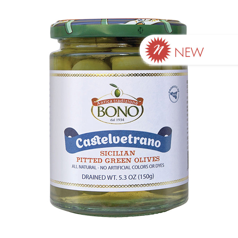 Wholesale Bono Castelvetrano Sicilian Pitted Green Olives 5.3 Oz Jar- Bulk