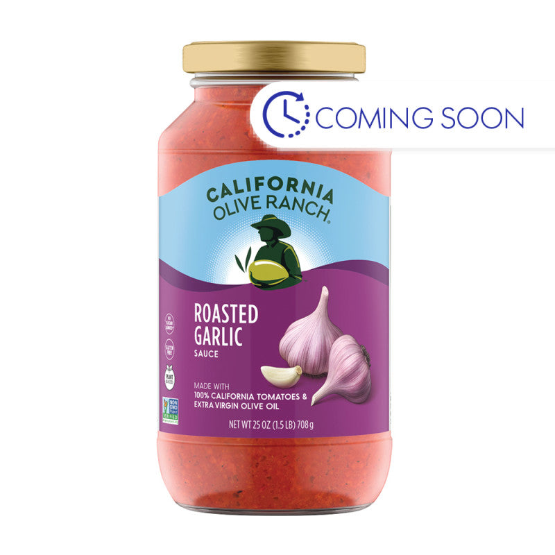 Wholesale California Olive Ranch Roasted Garlic Sauce 25 Oz Jar - 6ct Case Bulk