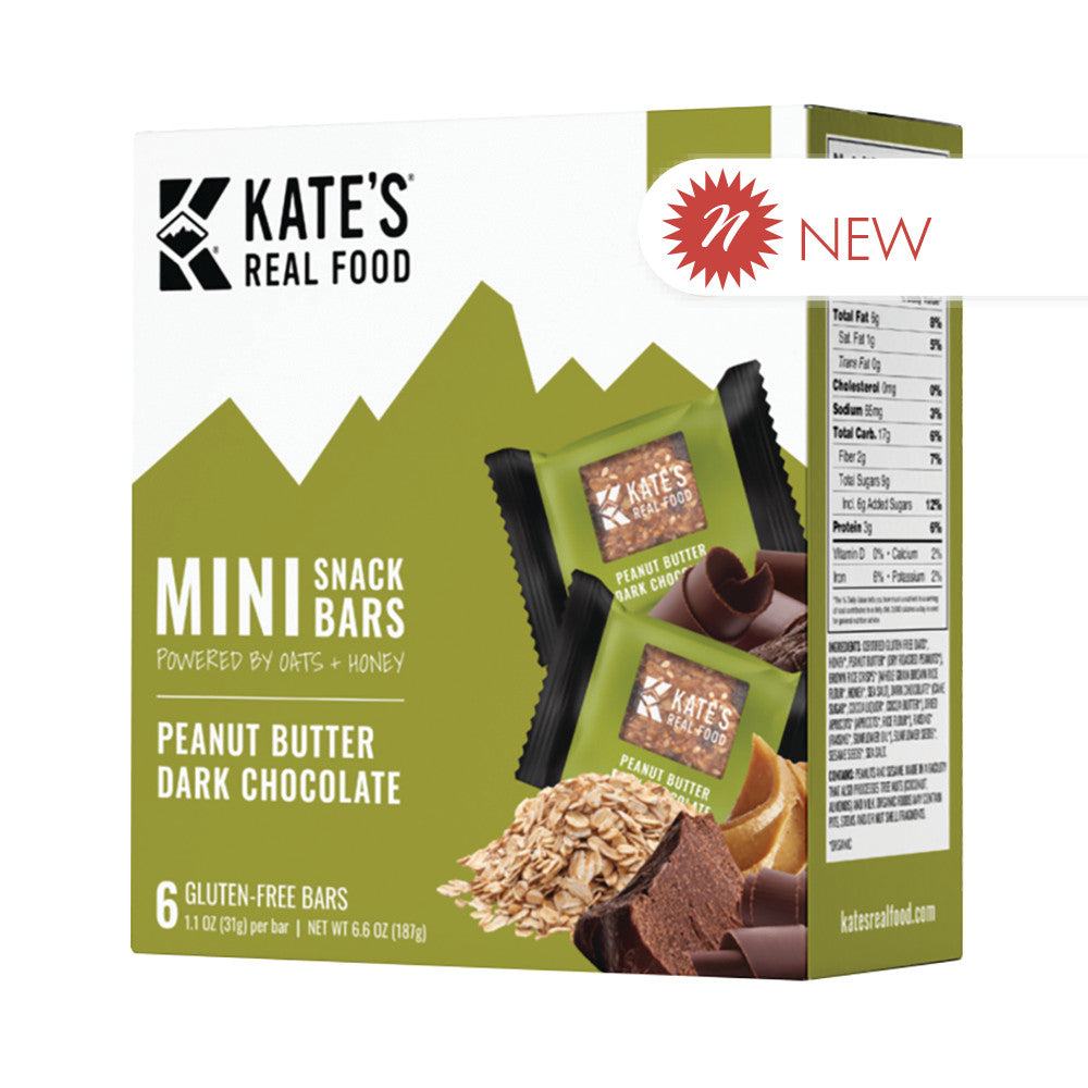 Wholesale Kate'S Real Food Mini Peanut Butter Dark Chocolate 6.6 Oz Box Bulk