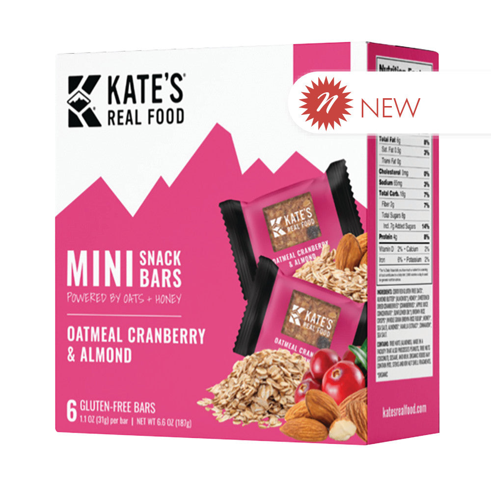 Wholesale Kate'S Real Food Minis Oatmeal Cranberry & Almond 6.6 Oz Box Bulk