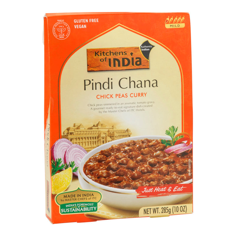 Wholesale Kitchens Of India Mild Pindi Chana Chick Peas Curry 10 Oz- Bulk