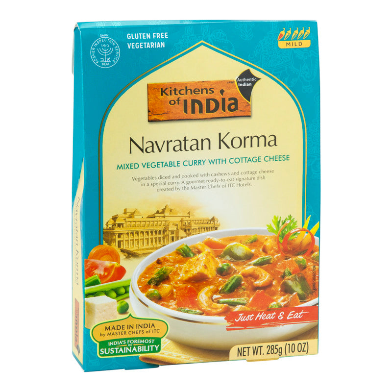 Wholesale Kitchens Of India Navratn Korma Mixed Vegetable Curry With Cottage Cheese 10 Oz - 48ct Case Bulk