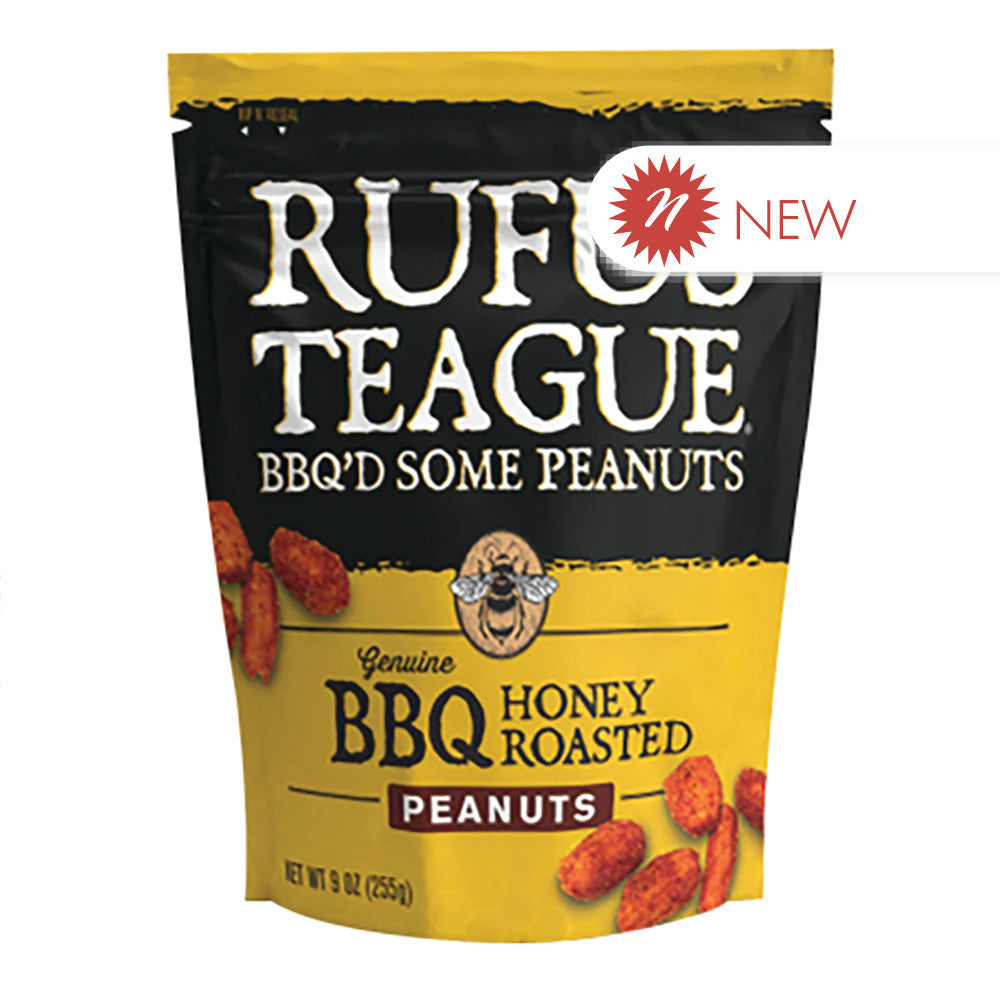 Wholesale Rufus Teague Bbq Honey Roasted Peanuts 9 Oz Pouch Bulk