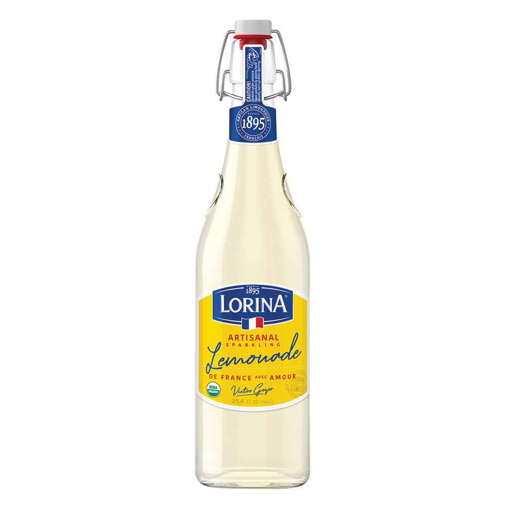 Lorina Lemonade Naturally Flavored Sparkling Soda 25.4 Oz Bottle