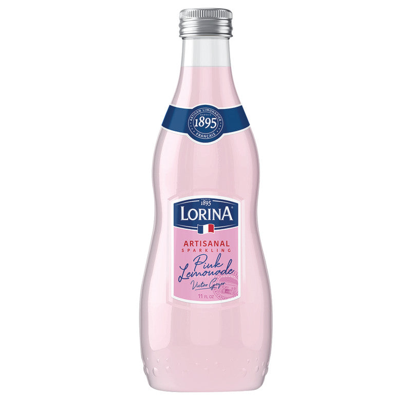 Wholesale Lorina Pink Lemonade Naturally Flavored Sparkling Soda 11.1 Oz Bottle Bulk