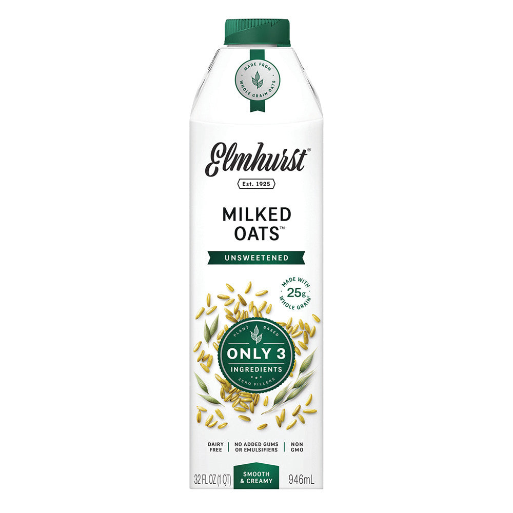 Elmhurst Unsweetened Oat Milk 32 Oz