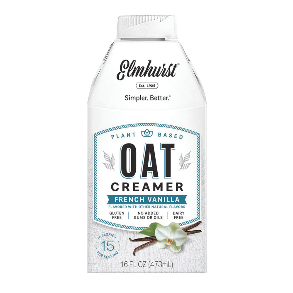 Wholesale Elmhurst French Vanilla Oat Creamer 16 Oz Carton- Bulk