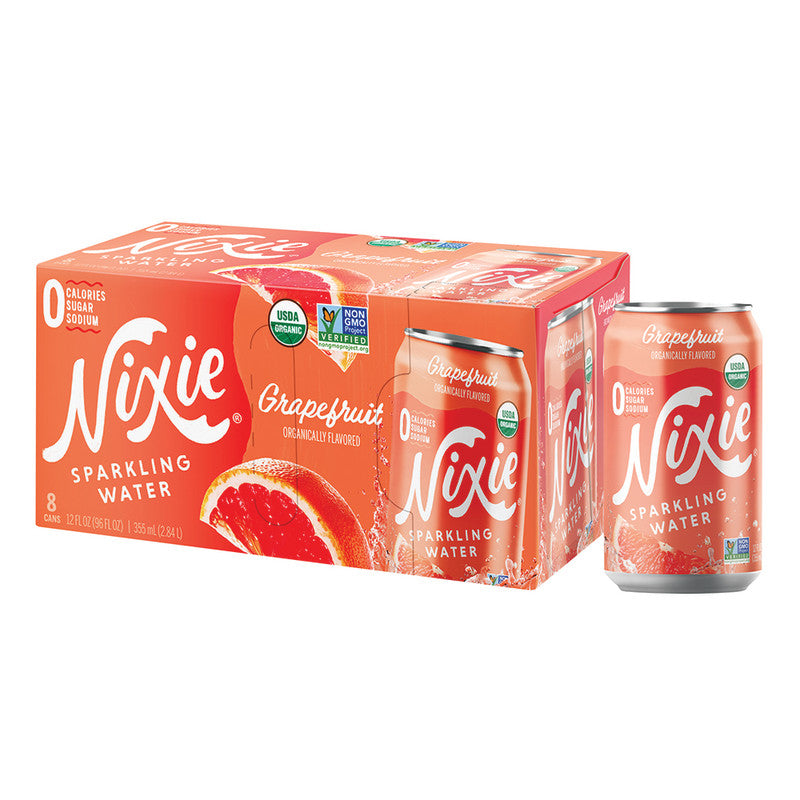 Wholesale Nixie Organic Sparkling Grapefruit Water 3 Pack 12 Oz Can- Bulk
