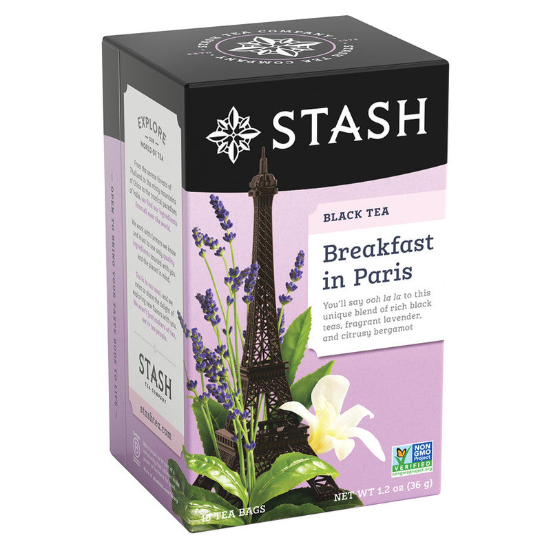 Wholesale Stash Breakfast In Paris Black Tea 18 Ct Box - 6ct Case Bulk