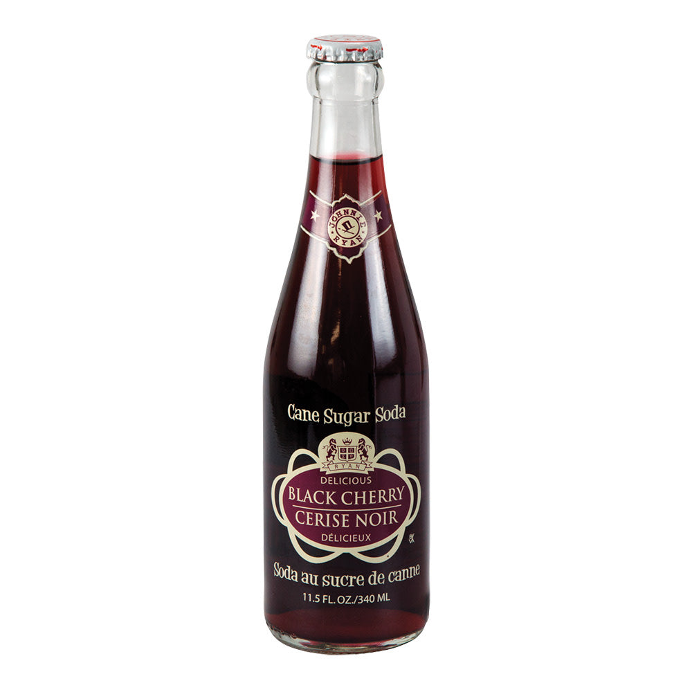 Wholesale Johnnie Ryan Black Cherry Soda 4 Pk 11.5 Oz Bottle- Bulk
