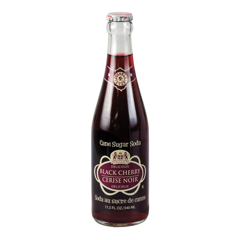 Wholesale Johnnie Ryan Black Cherry Soda 4 Pk 11.5 Oz Bottle- Bulk
