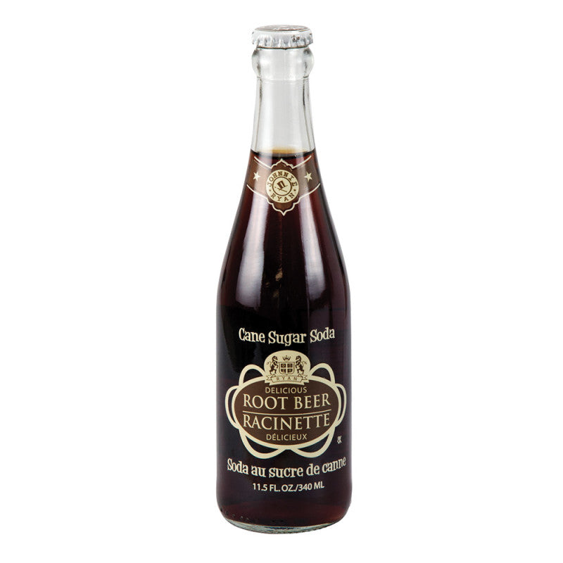 Wholesale Johnnie Ryan Root Beer Soda 4 Pk 11.5 Oz Bottle- Bulk