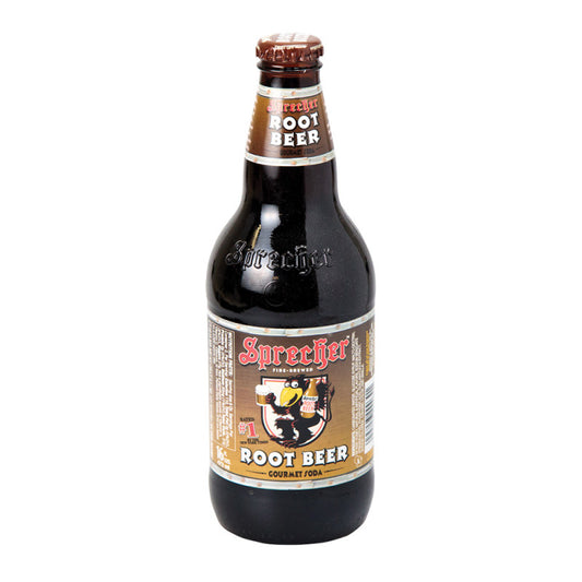 Wholesale Sprecher Root Beer Soda 16 Oz Bottle 4 Pack- Bulk