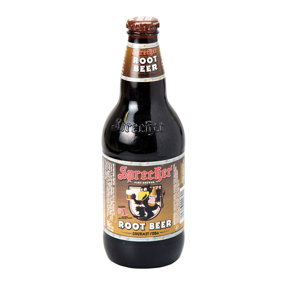Sprecher Root Beer Soda 16 Oz Bottle 4 Pack