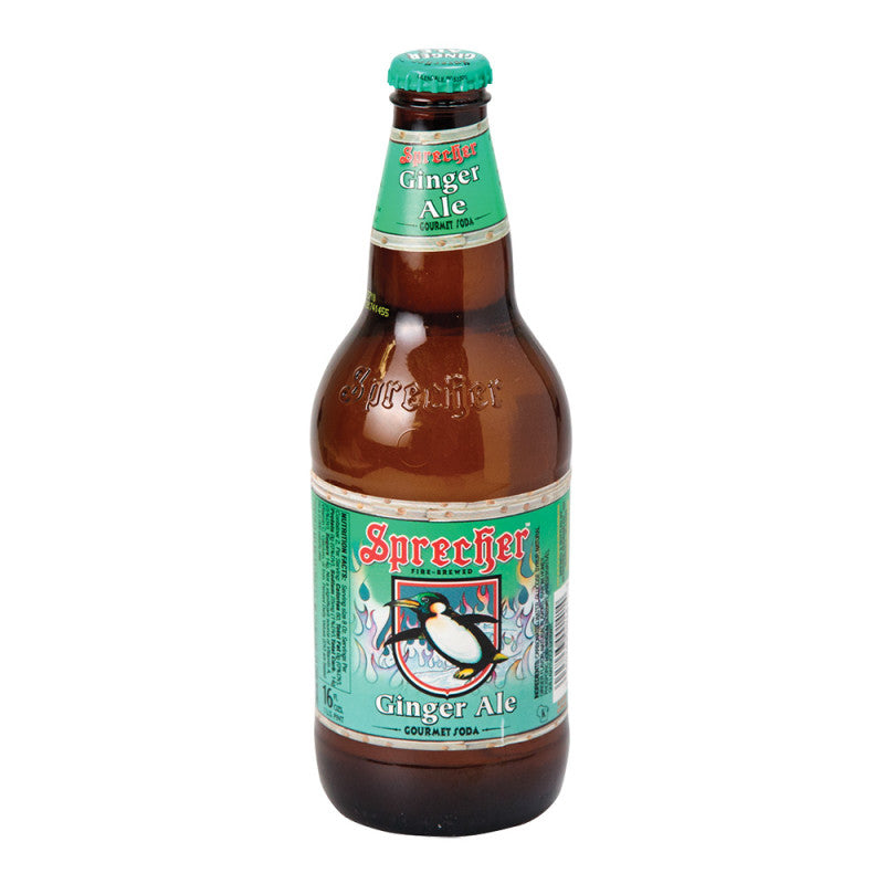 Wholesale Sprecher Soda Ginger Ale 16 Oz Bottle 4 Pack- Bulk