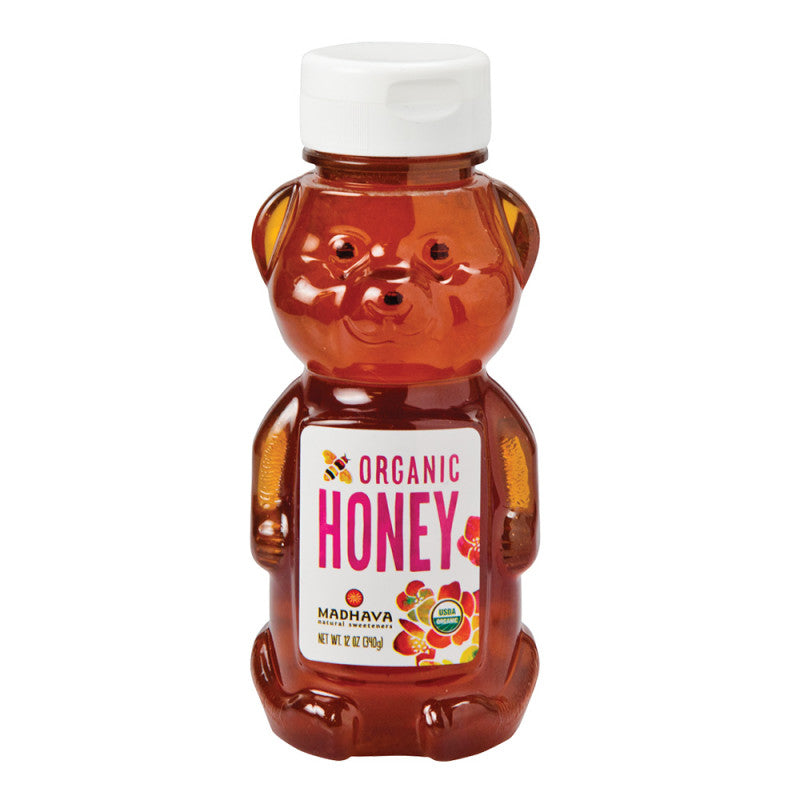 Wholesale Madhava Organic Honey Bear 12 Oz Bottle - 6ct Case Bulk