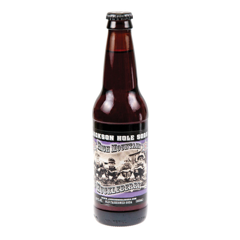 Wholesale Jackson Hole High Mountain Huckleberry Soda 12 Oz Bottle- Bulk