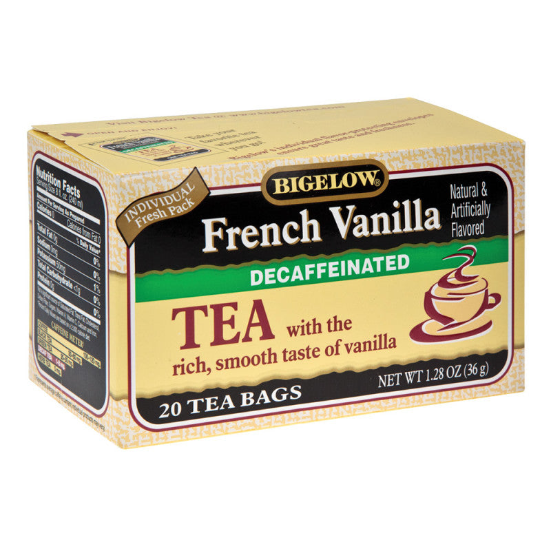 Wholesale Bigelow Decaf French Vanilla Tea 20 Ct Box - 6ct Case Bulk