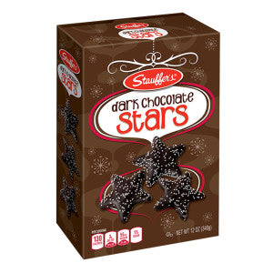 Wholesale Stauffer'S Dark Chocolate Stars 12 Oz Box 12ct Case Bulk