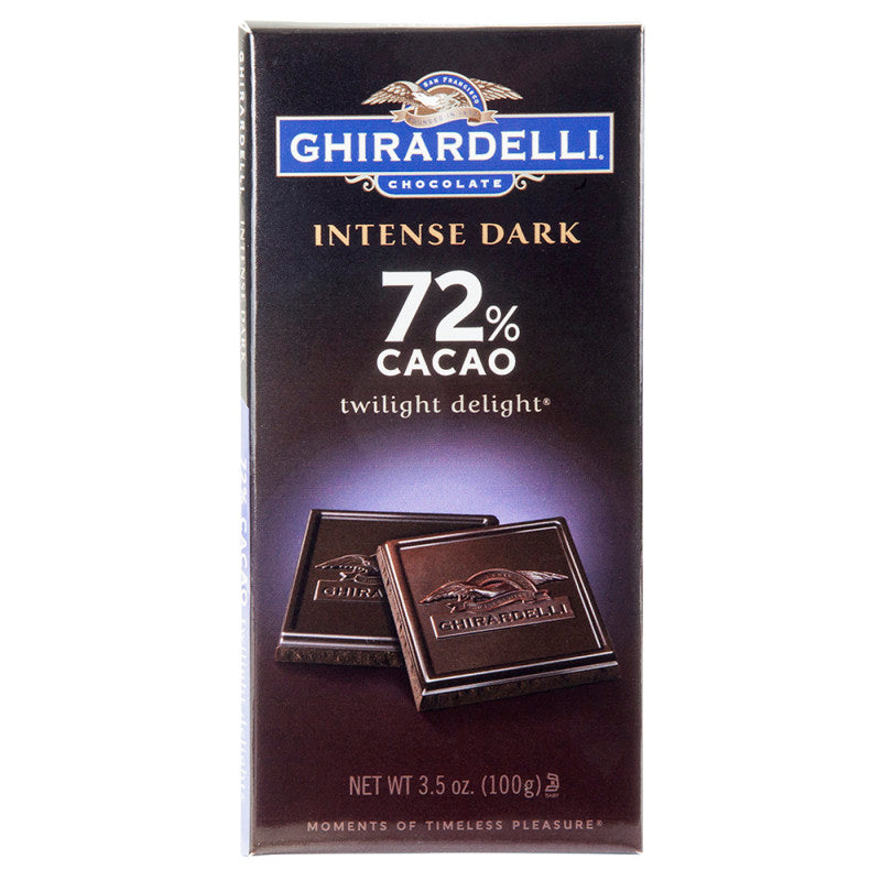 Wholesale Ghirardelli Intense 72% Dark Chocolate Twilight Delight 3.5 Oz Bar Bulk