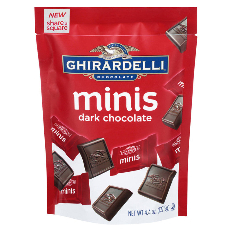 Wholesale Ghirardelli Minis Dark Chocolate 4.4 Oz Pouch Bulk