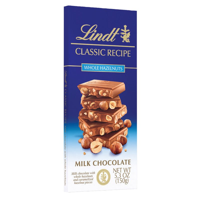 Wholesale Lindt Classic Milk Chocolate Whole Hazelnut 5.3 Oz Bar- Bulk
