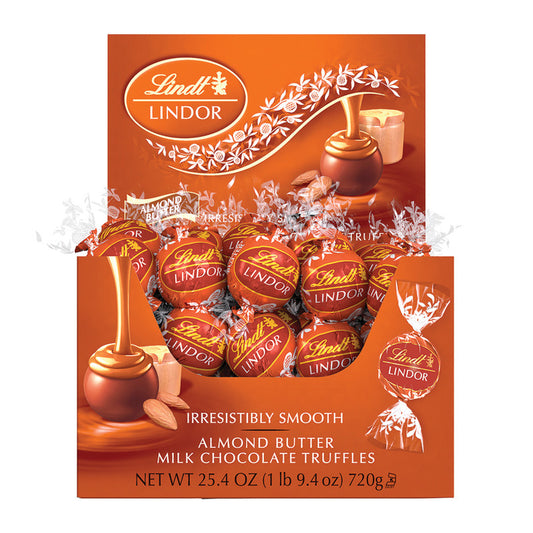 Wholesale Lindt Lindor Milk Chocolate Almond Butter Truffles 60 Count- Bulk
